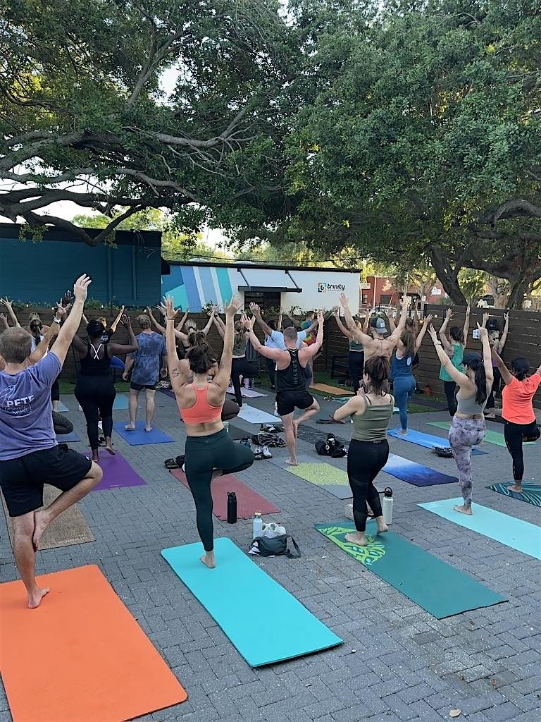 Yogalates; Yoga, Core & Pour; at Outcast Brewery