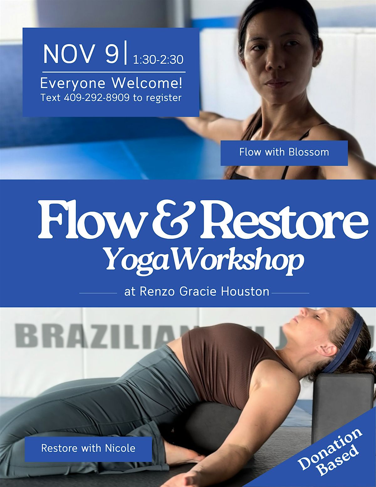 Flow and Restore Yoga Workshop