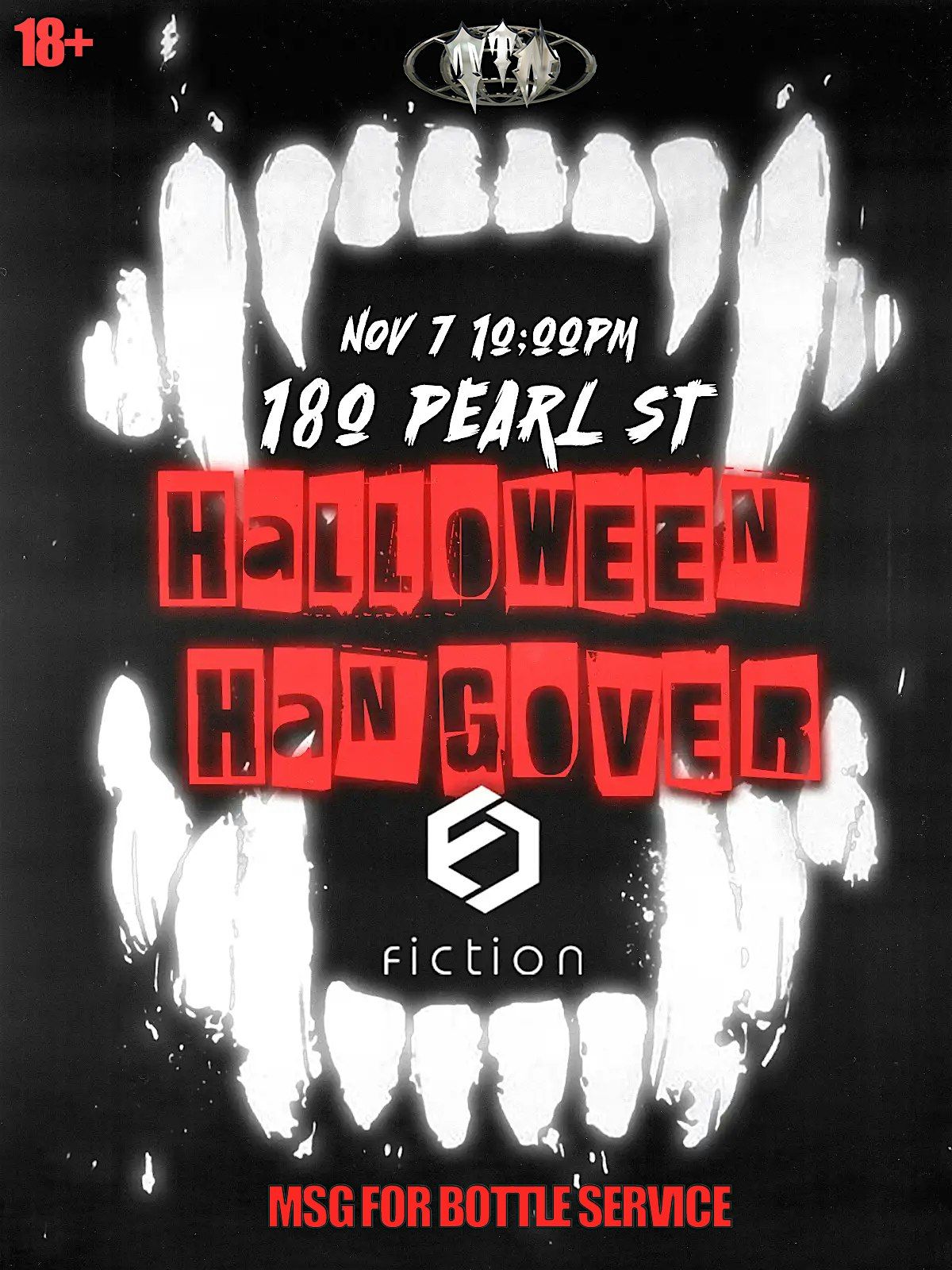 HALLOWEEN HANGOVER @ FICTION | FRI NOV 7 | 18+ | EVERYONE FREE