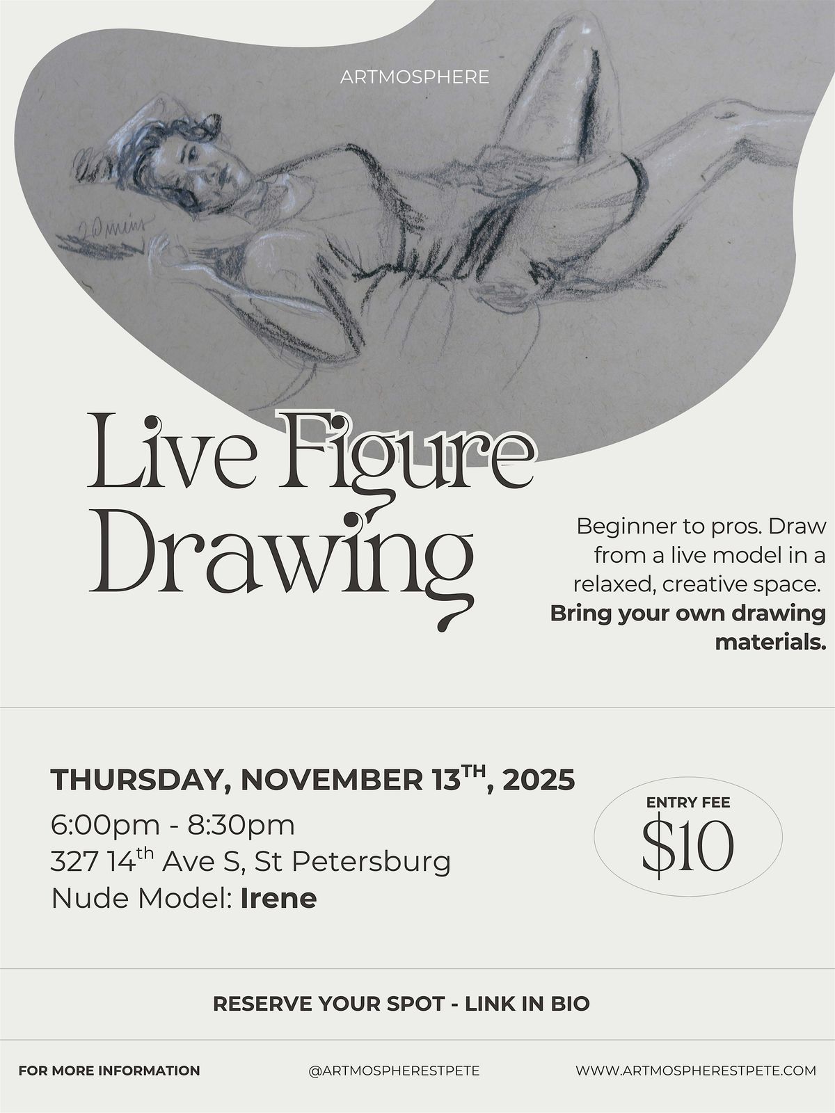 Live Figure Drawing with Irene