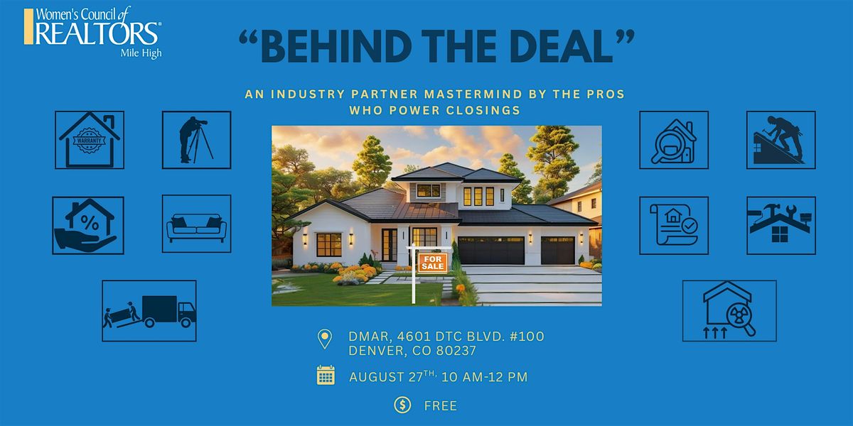 "Behind the Deal" An Industry Partner Mastermind