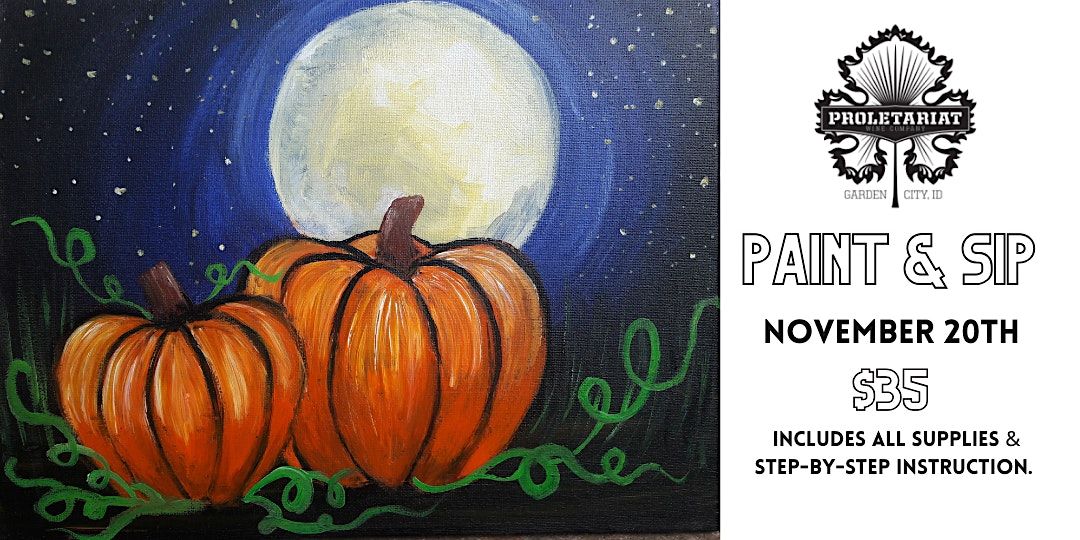 Paint and Sip at Proletariat Wine Company in Garden City, ID