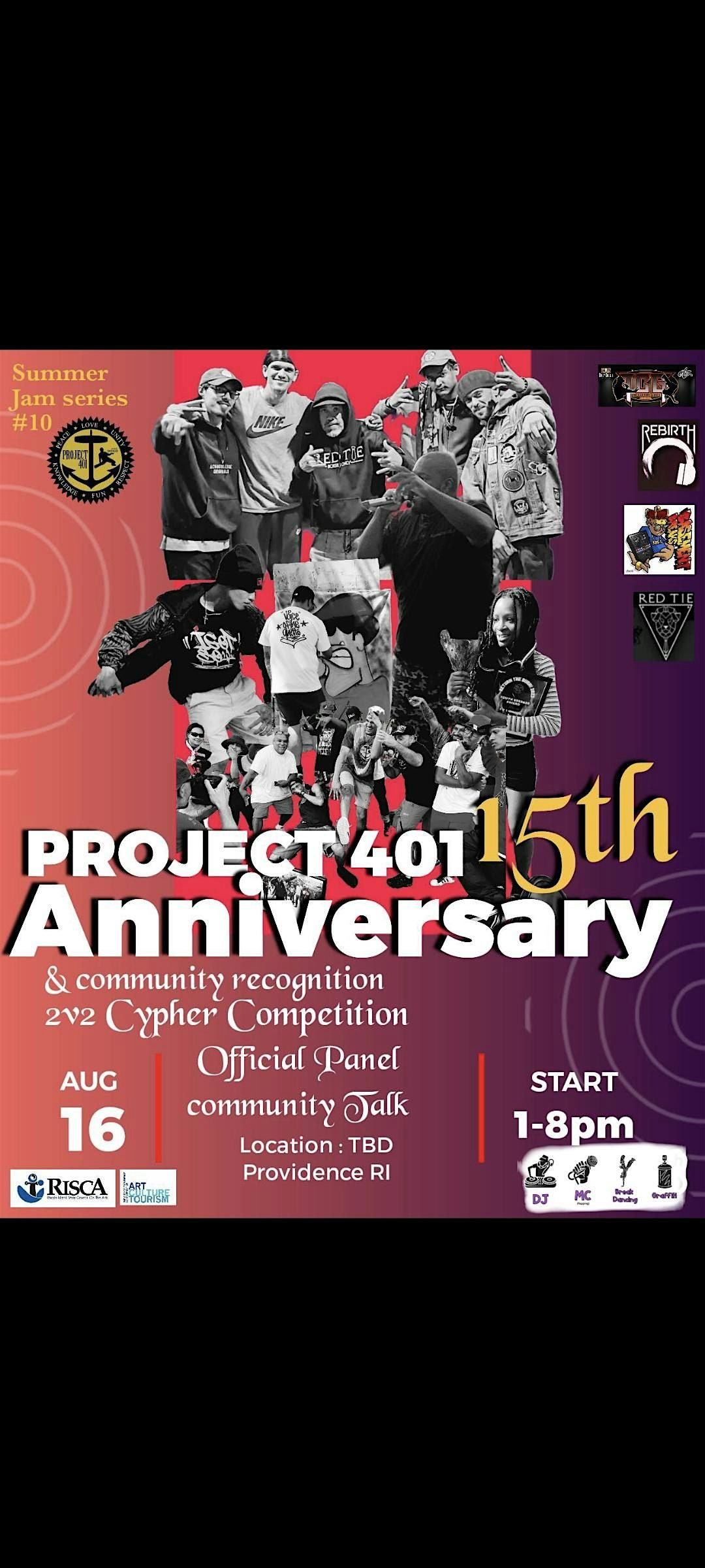 Project 401 15th Anniversary Jam style