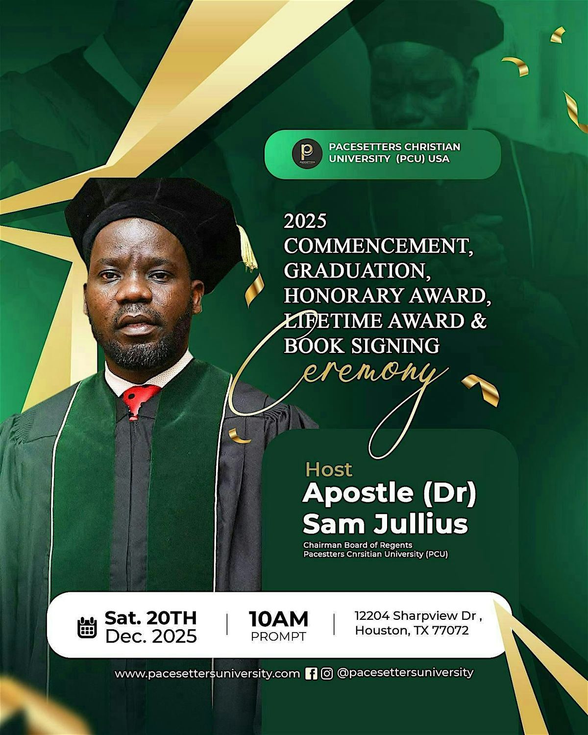 2025 COMMENCEMENT, GRADUATION, HONORARY, AND LIFETIME AWARD CEREMONY