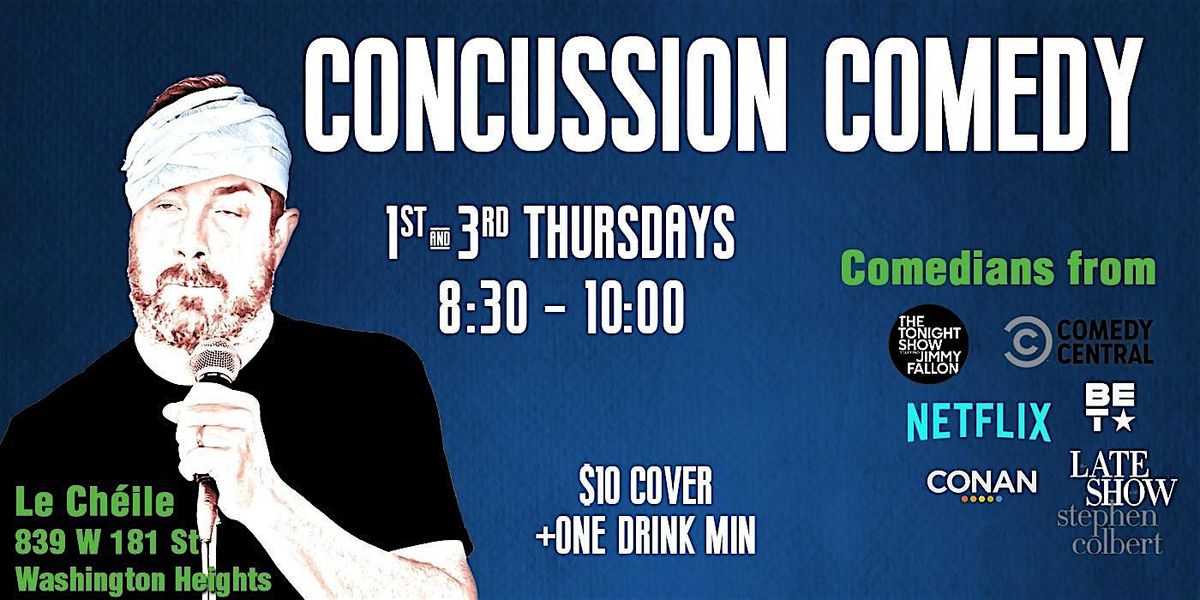 Concussion Comedy | Stand-up Comedy in Washington Heights
