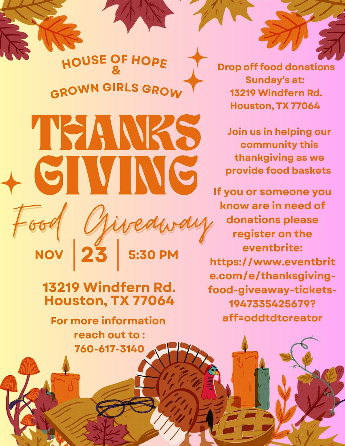 Thanksgiving Food Giveaway