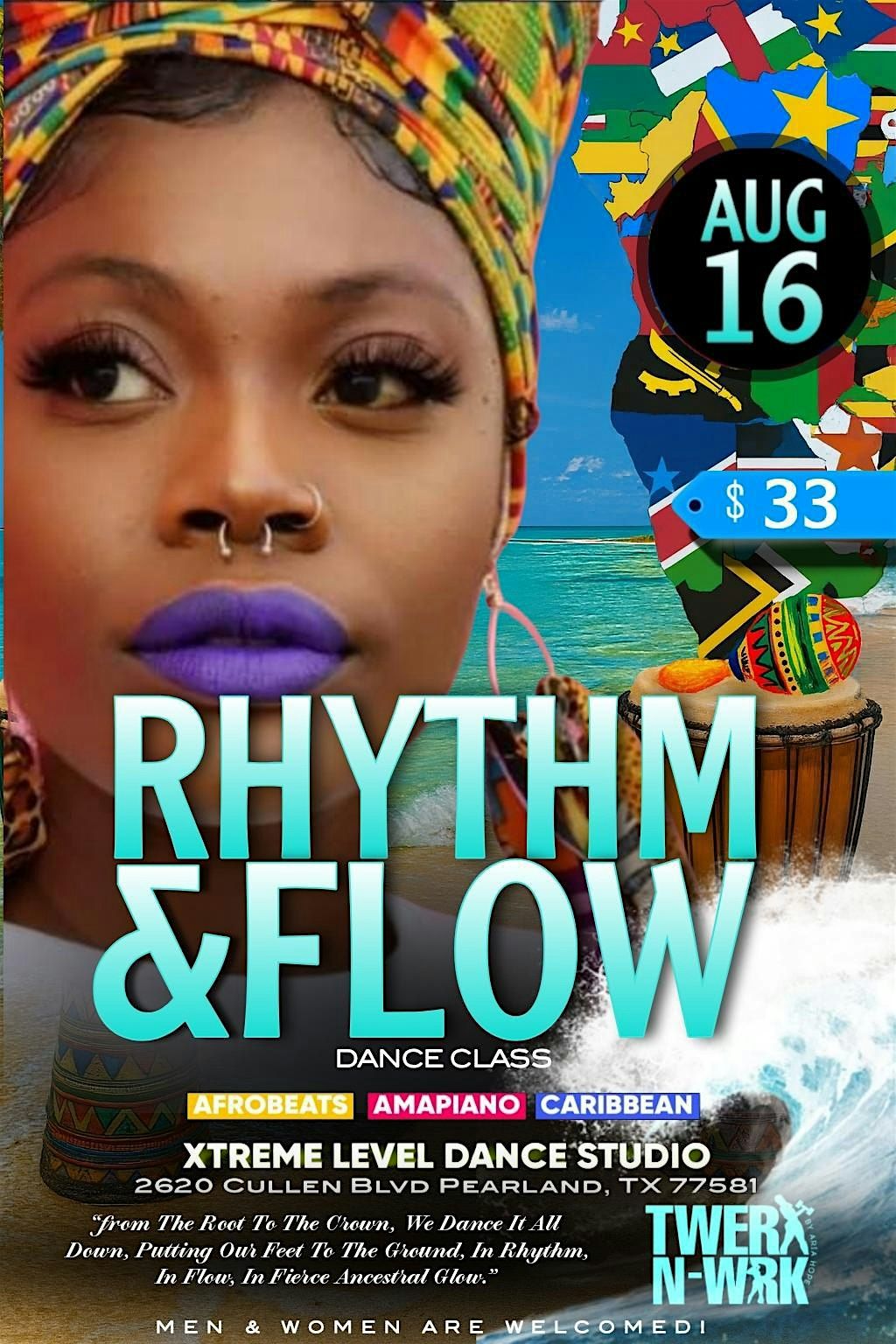 Twerk-N-Wrk \u201c Rhythm & Flow\u201d Dance Class by Aria Hope