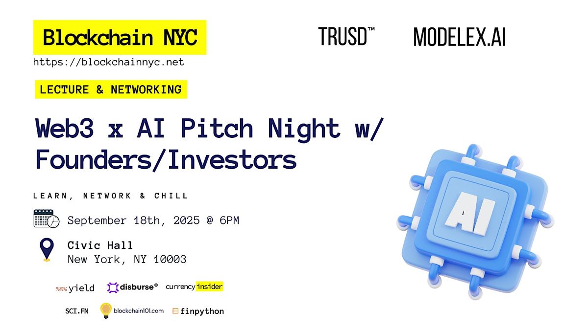 Web3 x AI Pitch Night w\/ Founders\/Investors