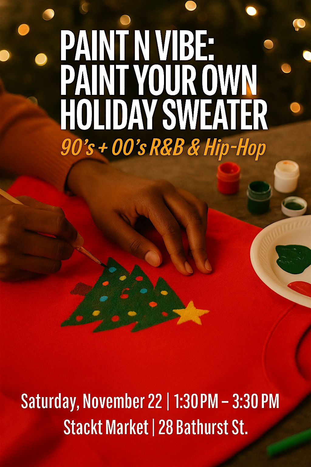 Paint N Vibe: Paint Your Own Holiday Sweater!