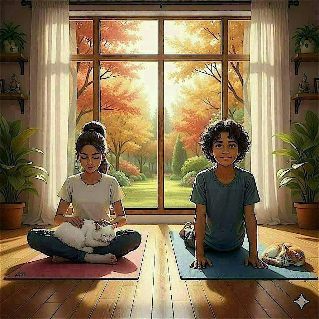 A Purr-rect Pause-Cat Yoga for Ages 9-18 : Gratitude Garden