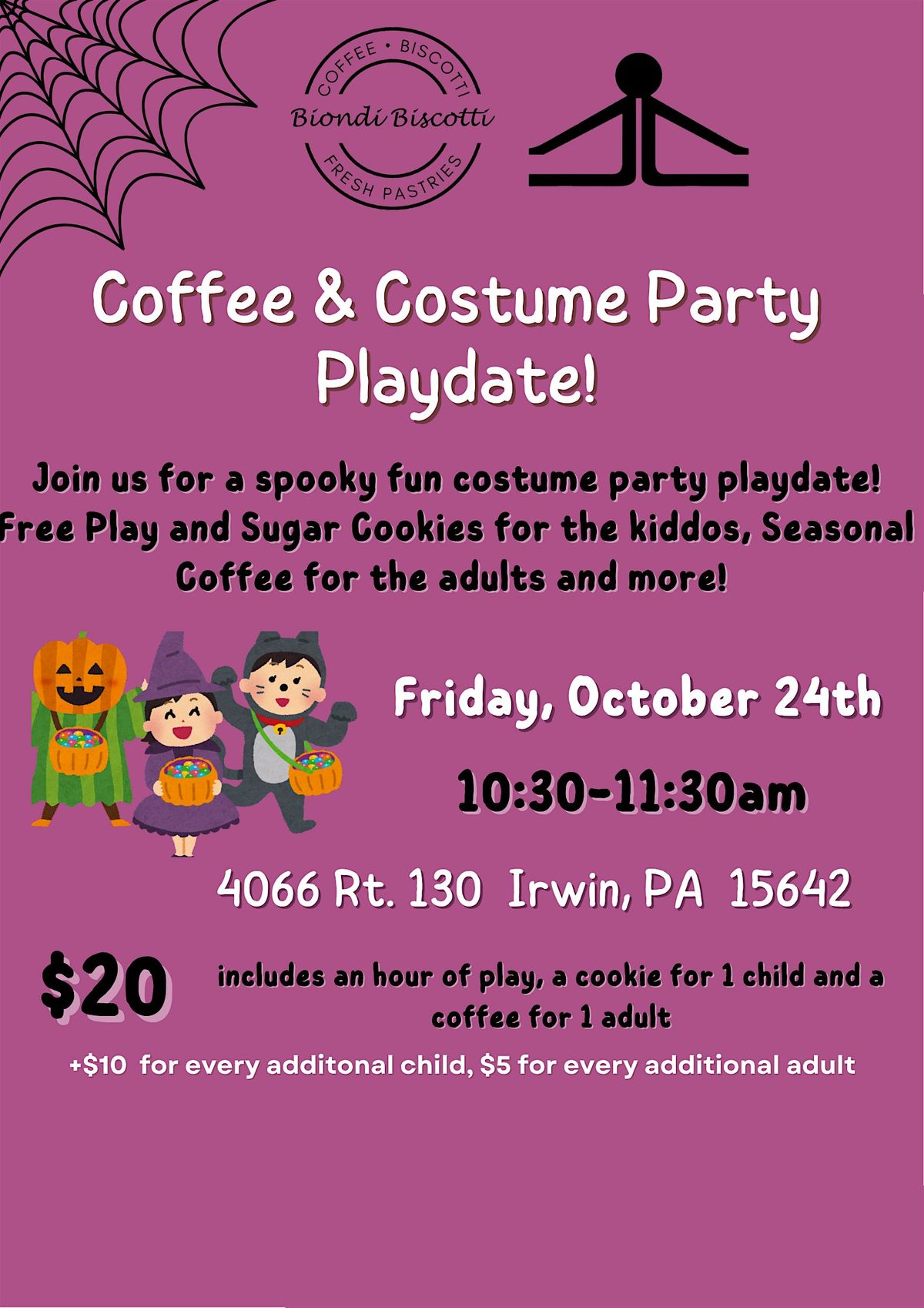 Coffee & Costume Party Playdate!