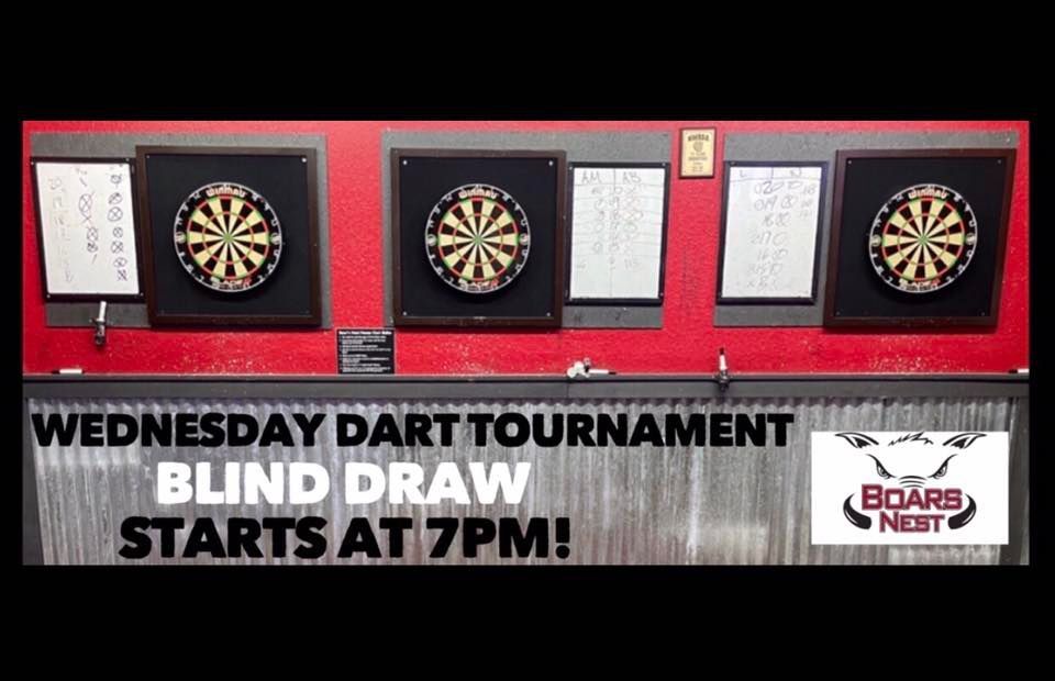 Darts NWA Blind Draw Tournament Boar's Nest Rogers August 17, 2022