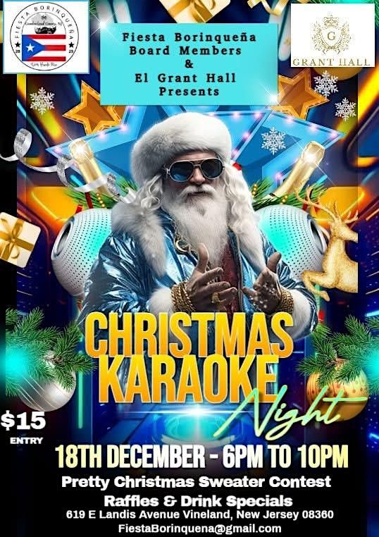 Fiesta Borinque\u00f1a Christmas Karaoke w\/ DJ Litty