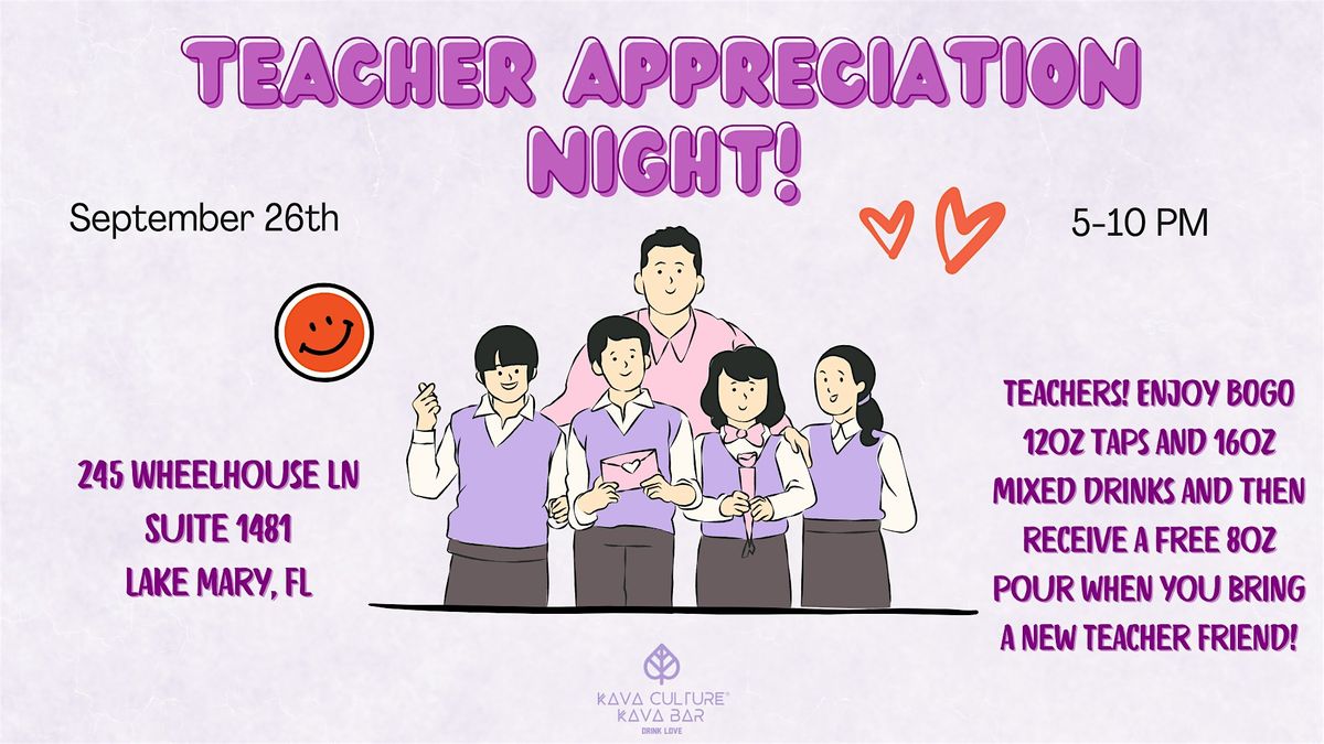 Teacher Appreciation Night!