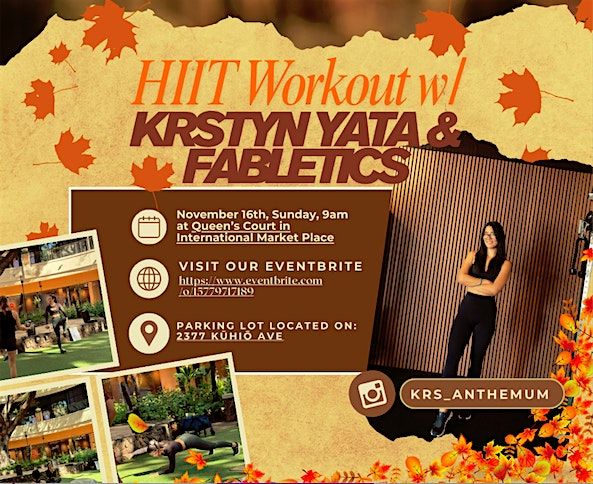 HIIT Workout with Krystn Yata (StrongHER) w\/ Fabletics