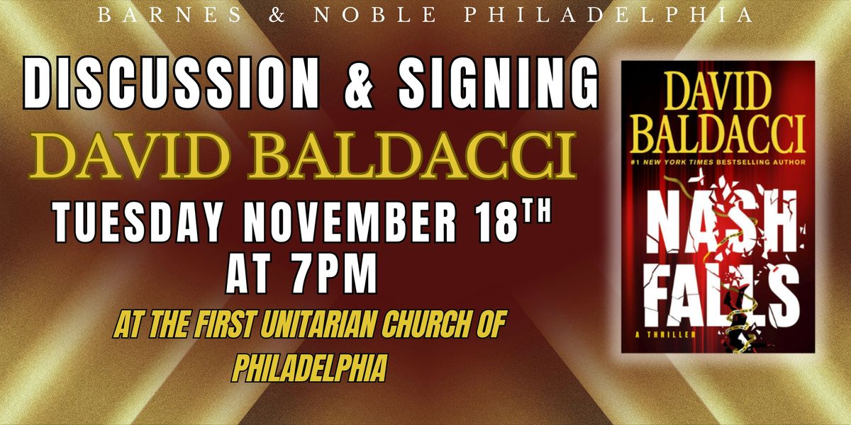 David Baldacci celebrates NASH FALLS on November 18th