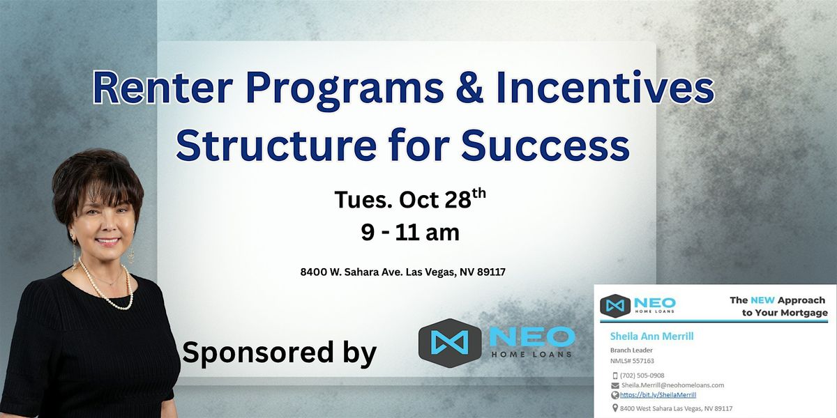 Renters Programs and Incentives. Structure for Success