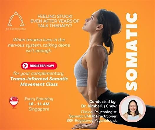 Join Dr. Kimberly Chew for a complimentary Trauma-informed Somatic Movement