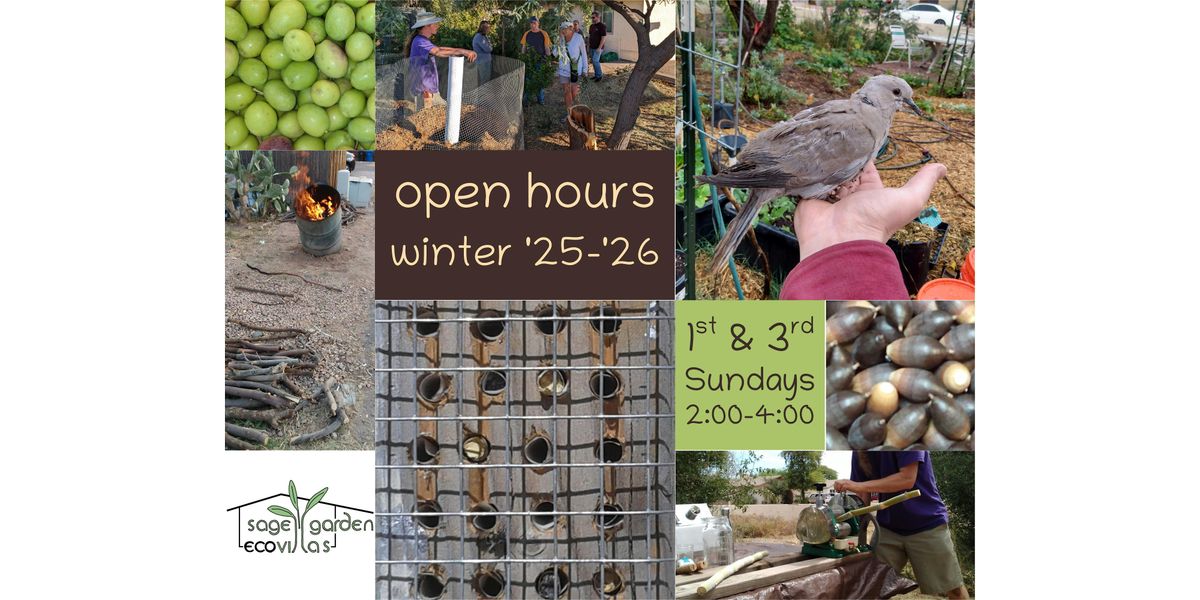 Minifarm Open Hours, Winter 2025-2026