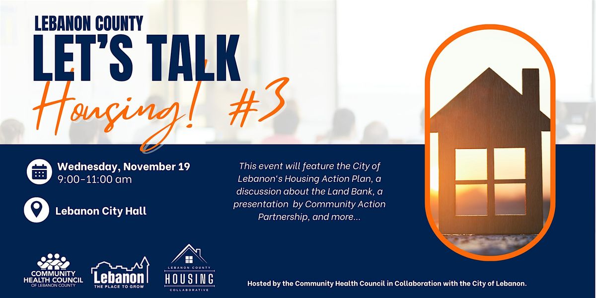 Lebanon County - Let's Talk Housing! #3