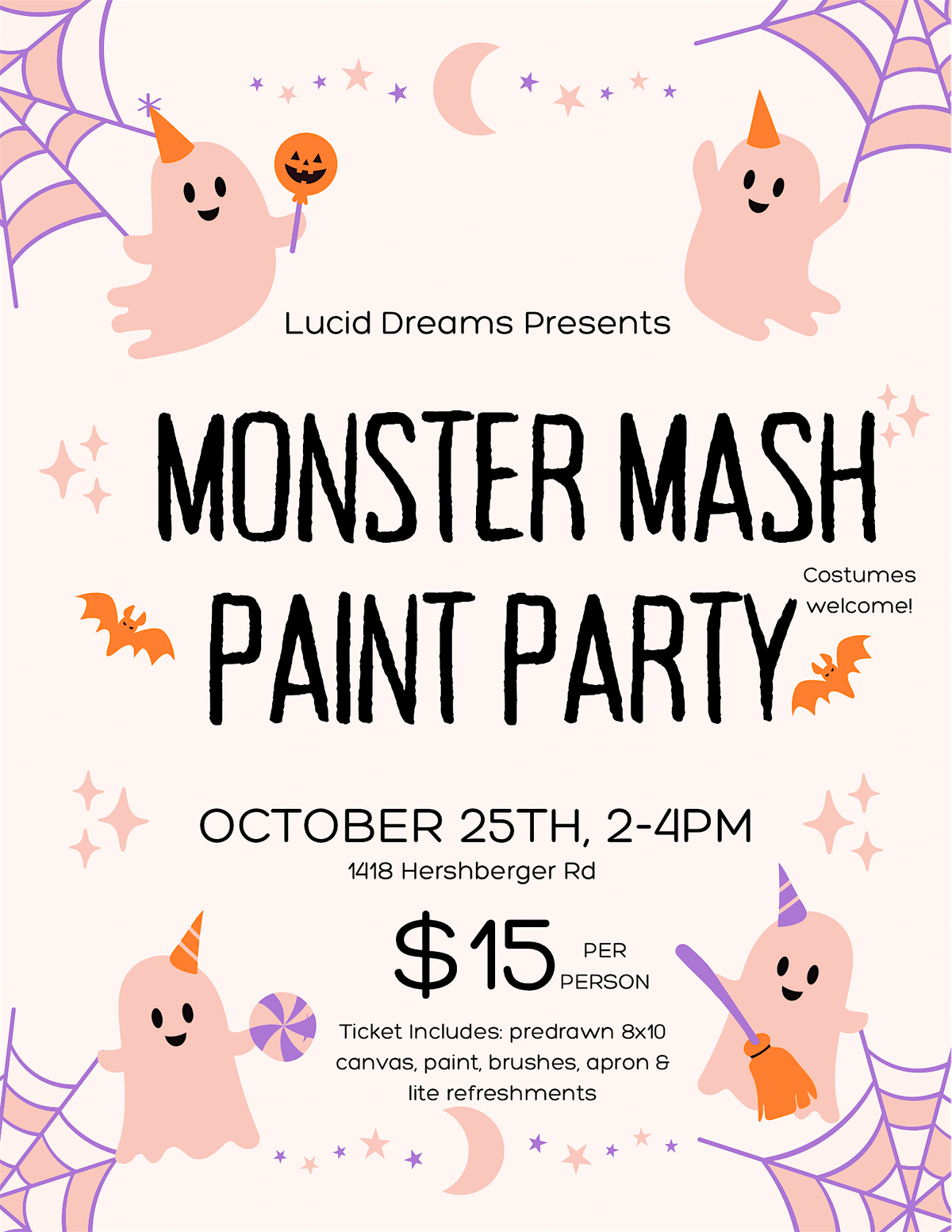 Monster Mash Paint Party