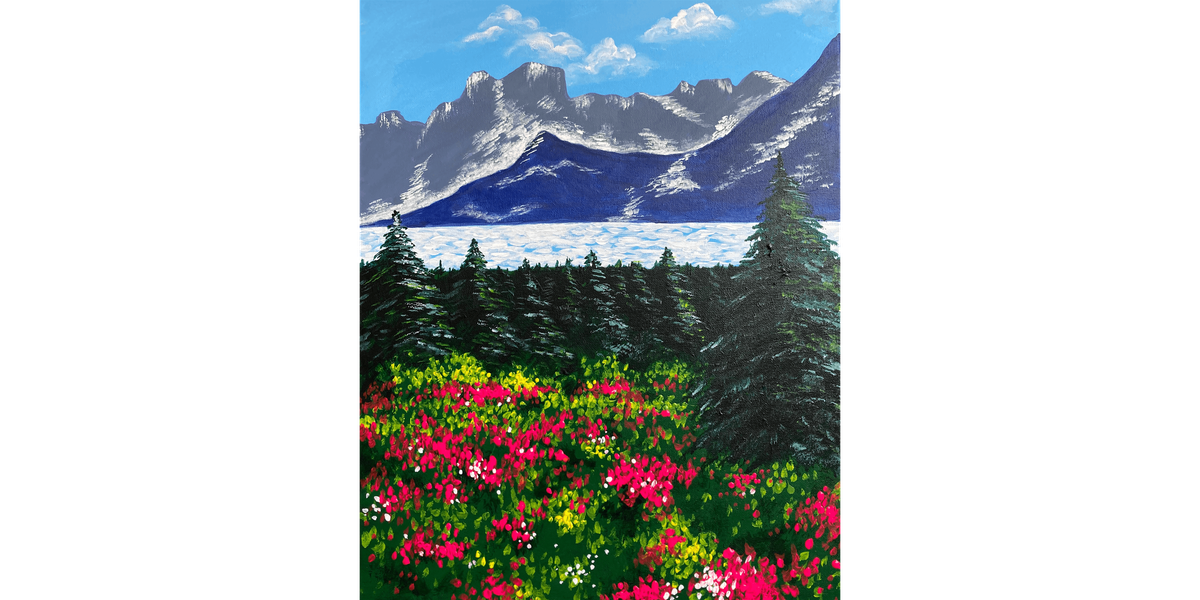 Snowy Little Mountains - Paint and Sip in Houston | Classpop!\u2122