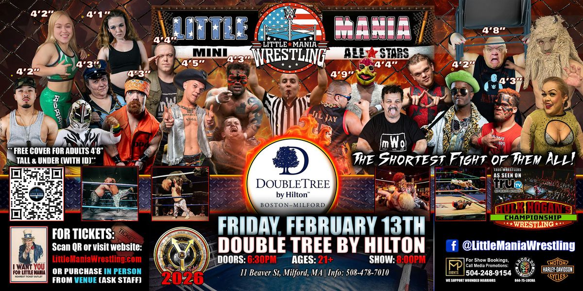 Milford, MA - Little Mania Mini Wrestling @ Double Tree by Hilton