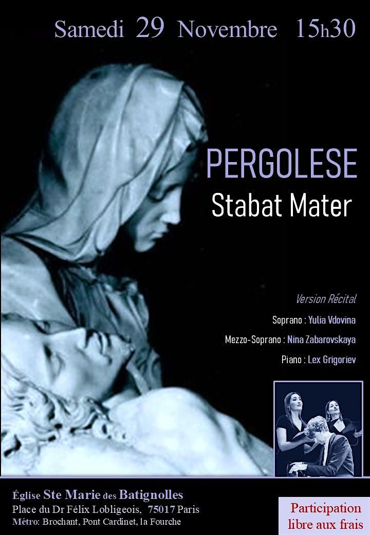 Stabat Mater de Pergol\u00e8se : version R\u00e9cital