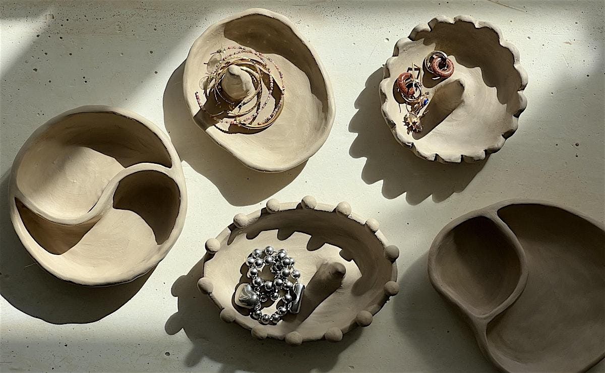 Handmade Jewelry Dish Ceramic Class- Intro to Pottery Class