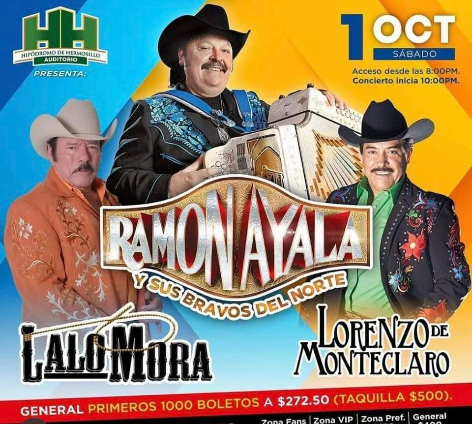 Ramon Ayala El Rey Del Acordeon | Hipódromo de Hermosillo | October 1, 2022