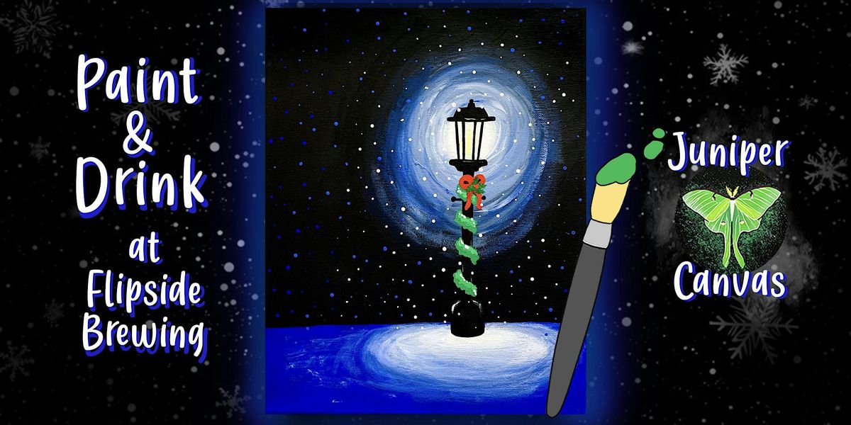 Paint & Drink at Flipside Brewing: Snowy Lamp