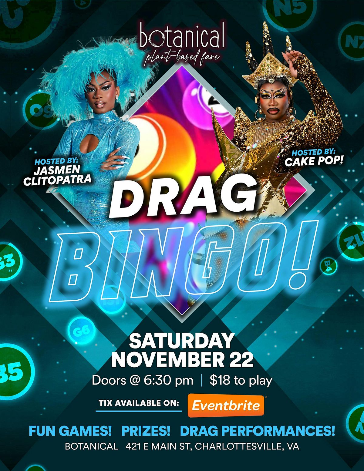 Botanical Fare's Drag Bingo