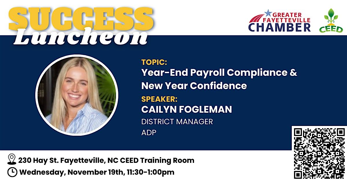 Success Luncheon: Payroll Year-End Wrap Up & 2026 Compliance