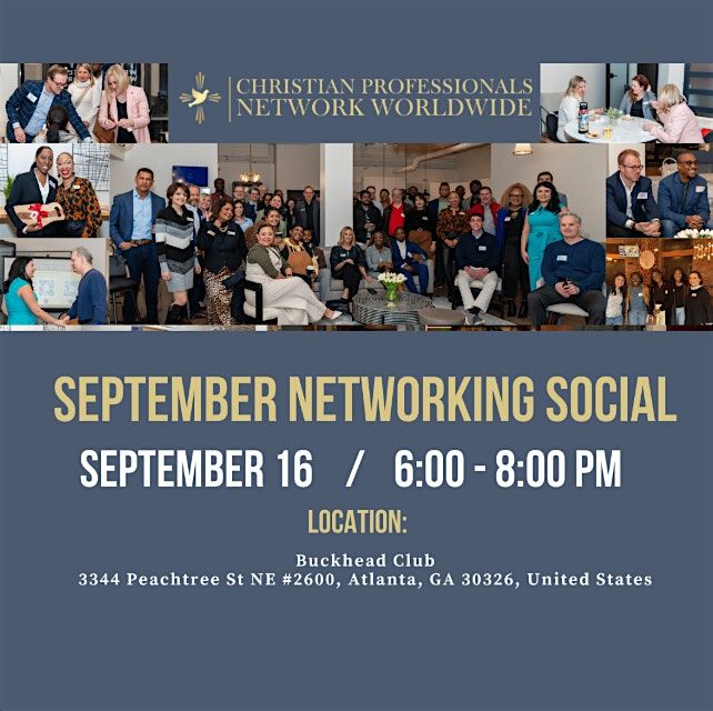 Christian Professionals Network September Networking Social