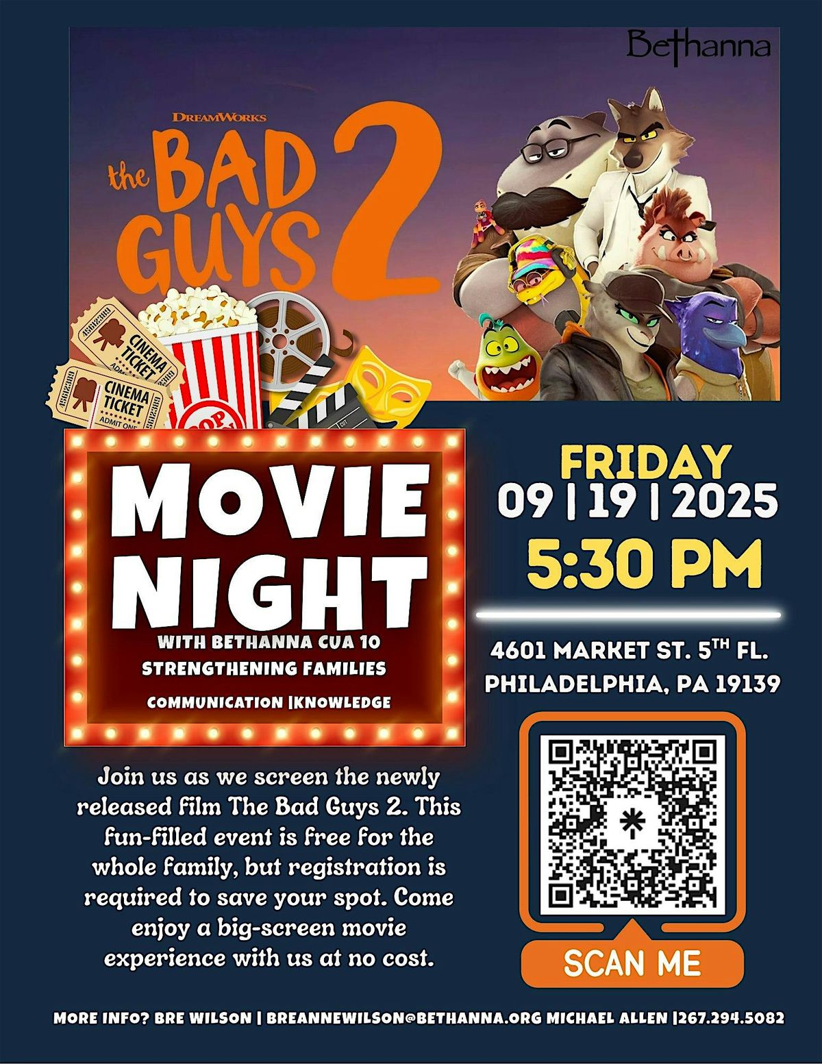 Movie Night with Bethanna CUA 10
