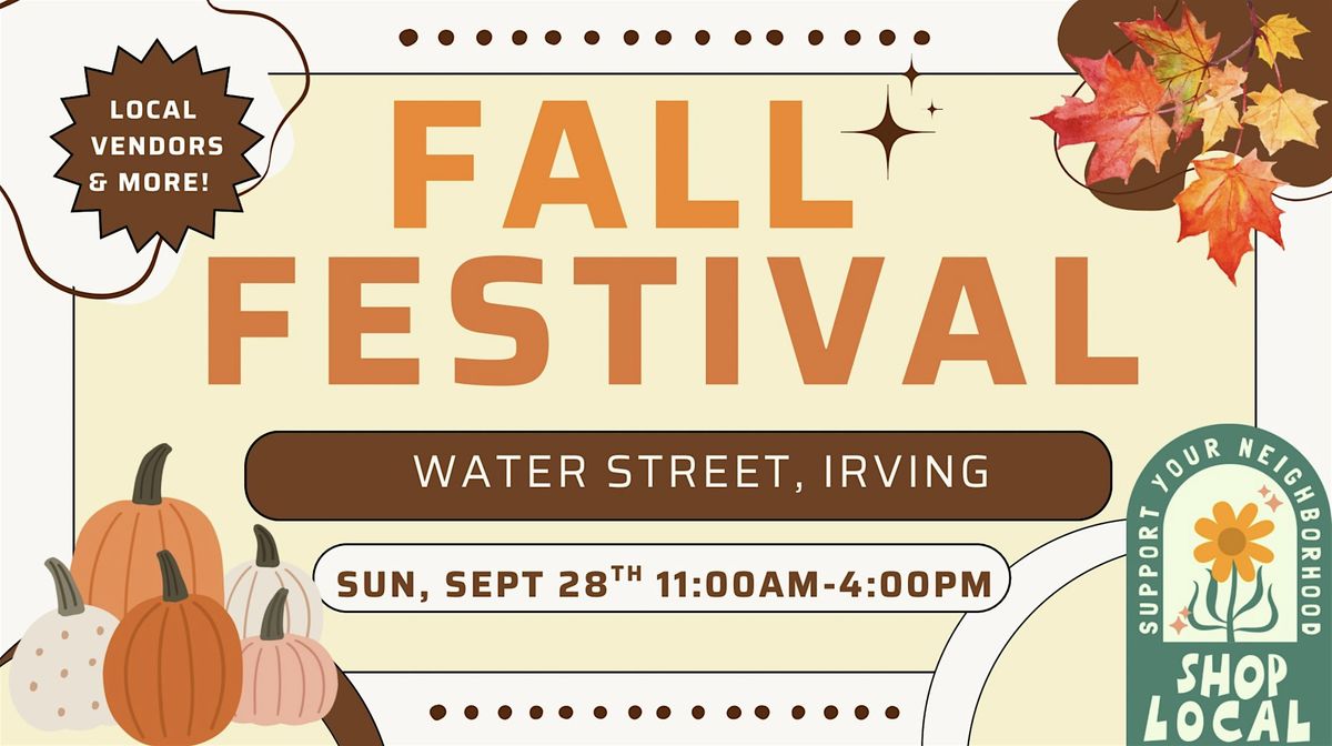 Water Street Irving Fall Festival