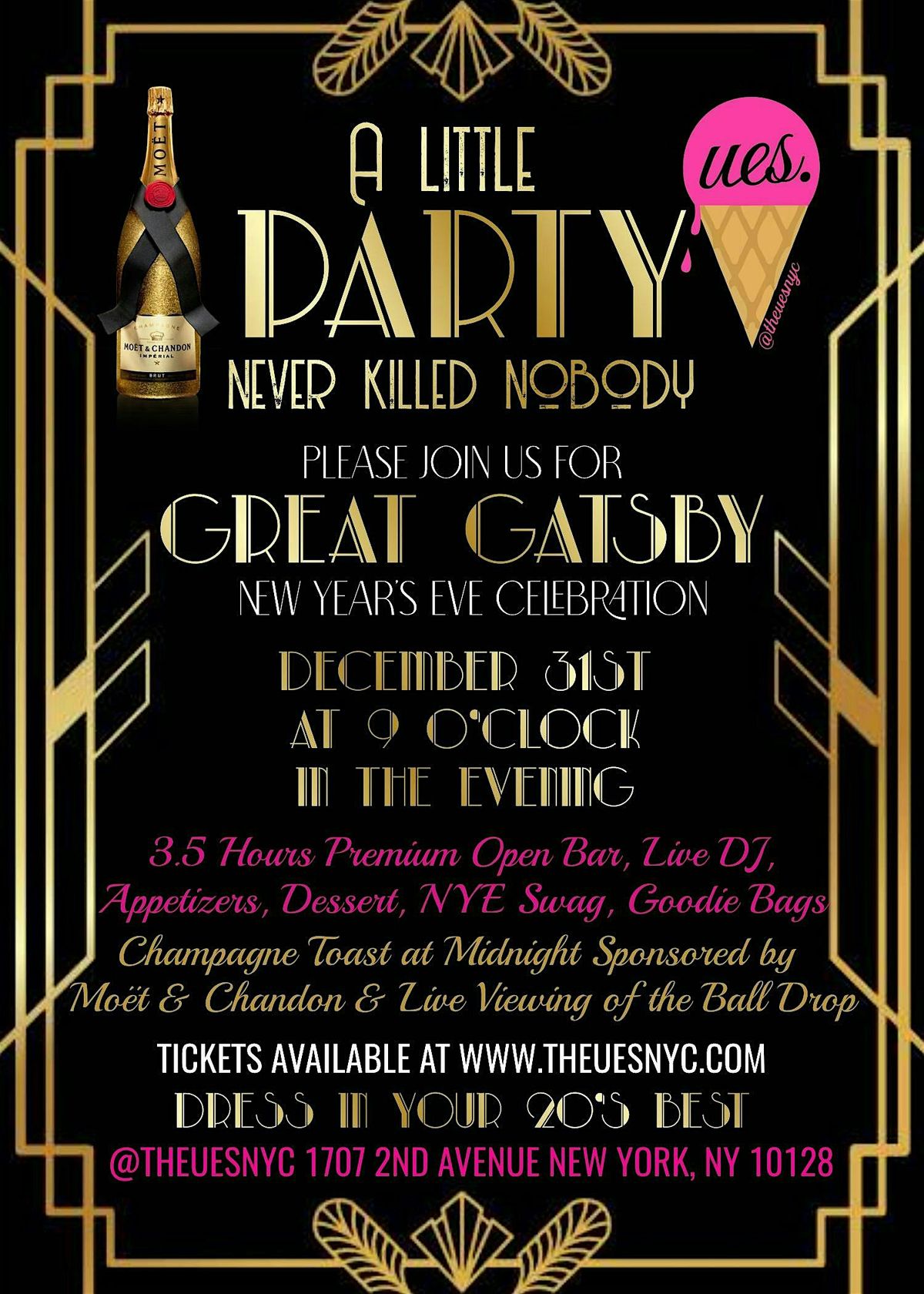 GREAT GATSBY NYE AT UES!