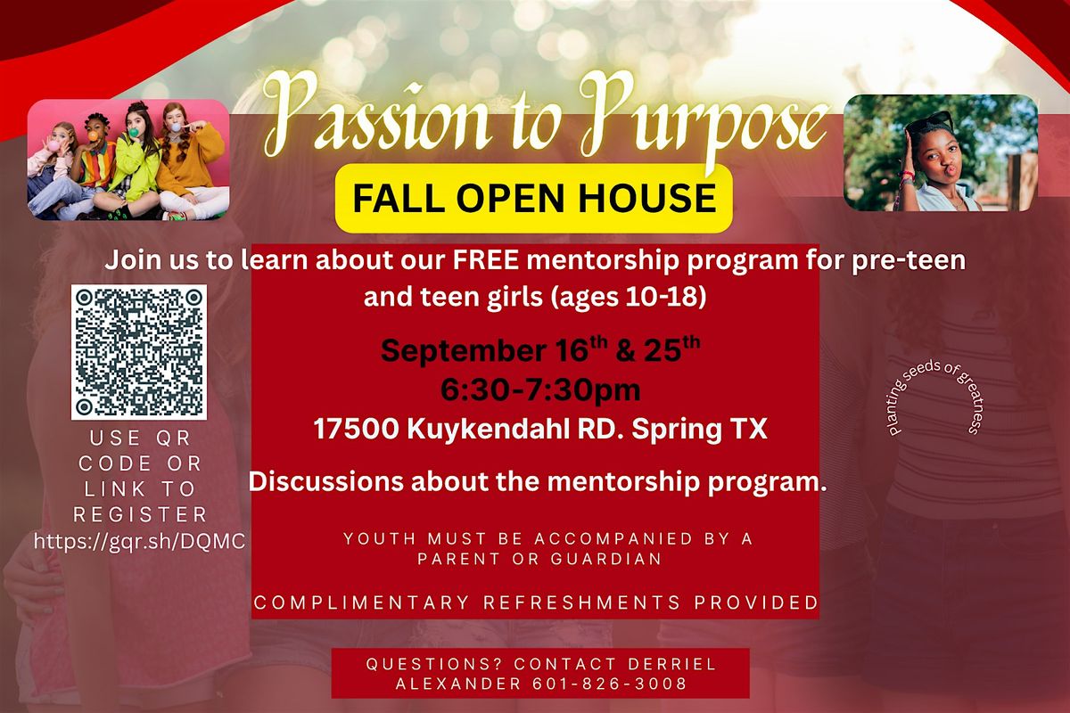 Passion to Purpose Youth Mentorship
