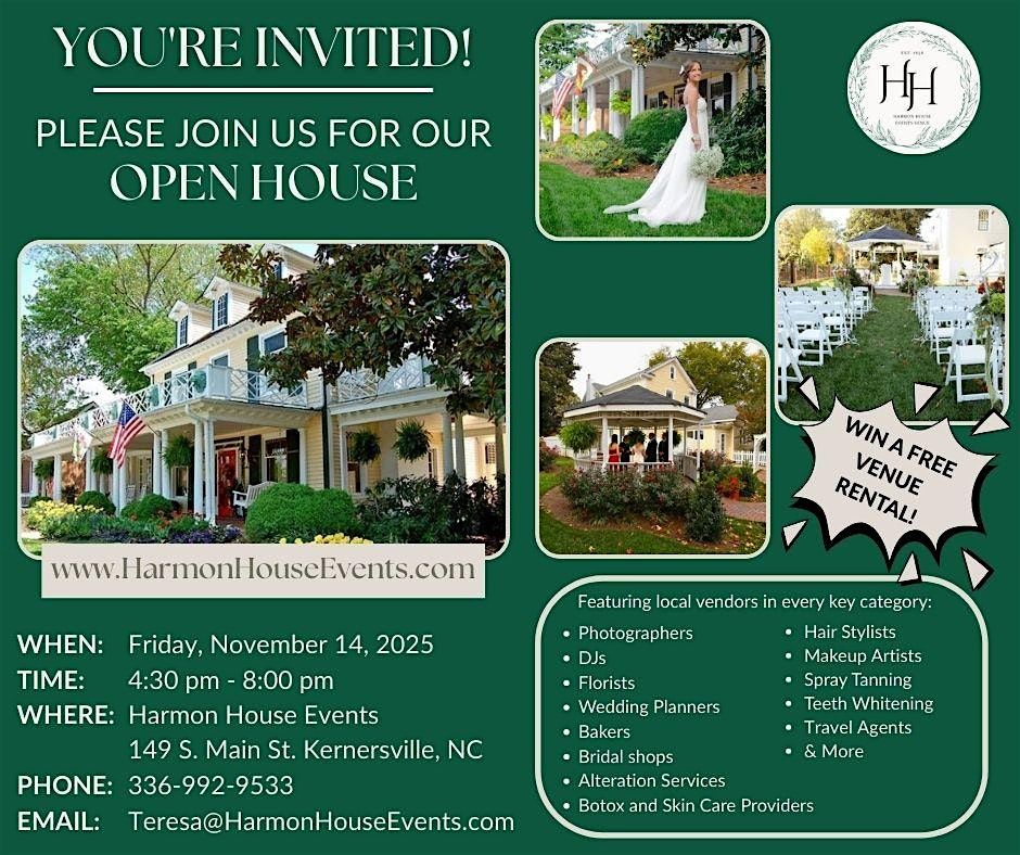 Wedding and Special Event Open House
