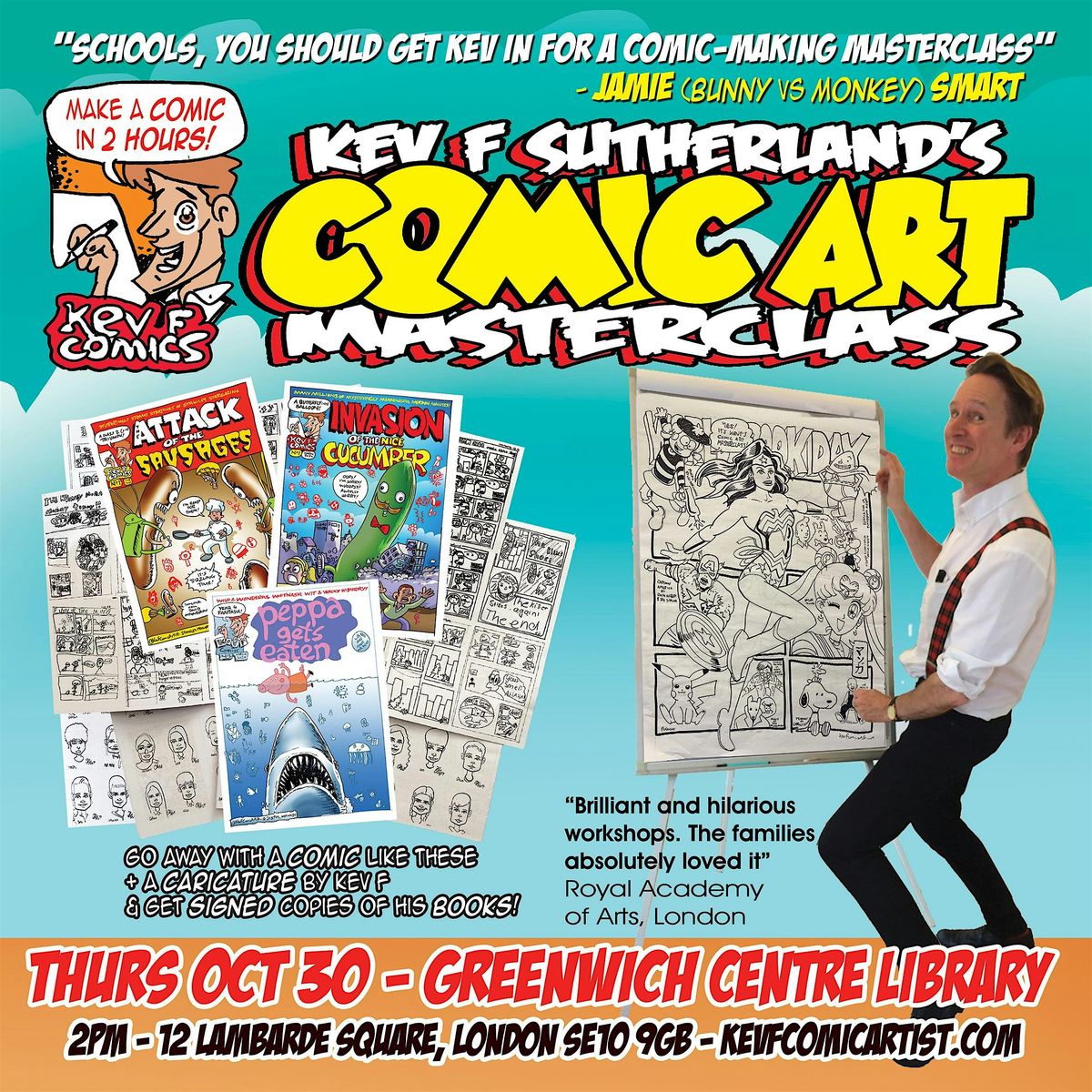 Kev F's Comic Art Masterclass - Greenwich Library