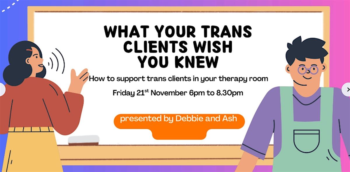 How to support your trans clients in the therapy room