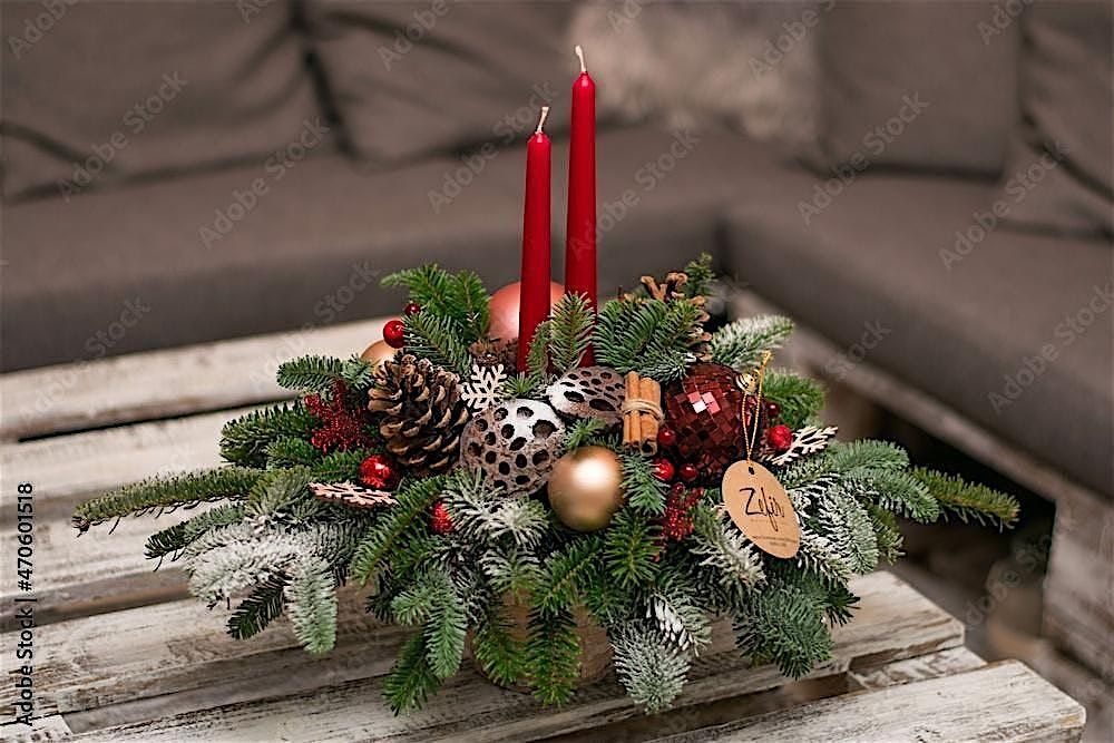 Holiday Evergreen Center Piece Workshop