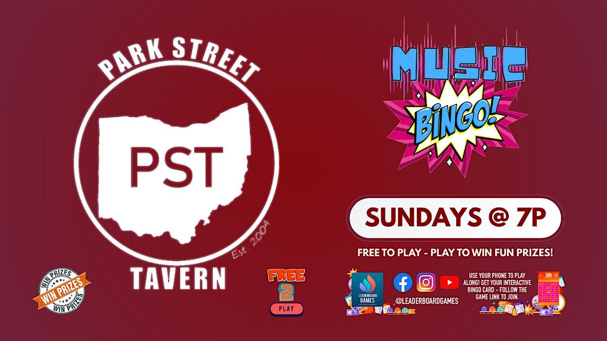 Music BINGO Game Night | Park Street Tavern - Columbus OH - SUN 7p