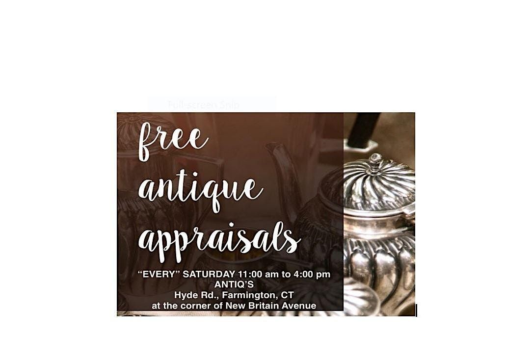 FREE Antique Appraisals - Who knew it was so valuable!