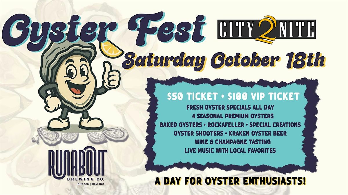 Oyster Fest at Runabout Brewing