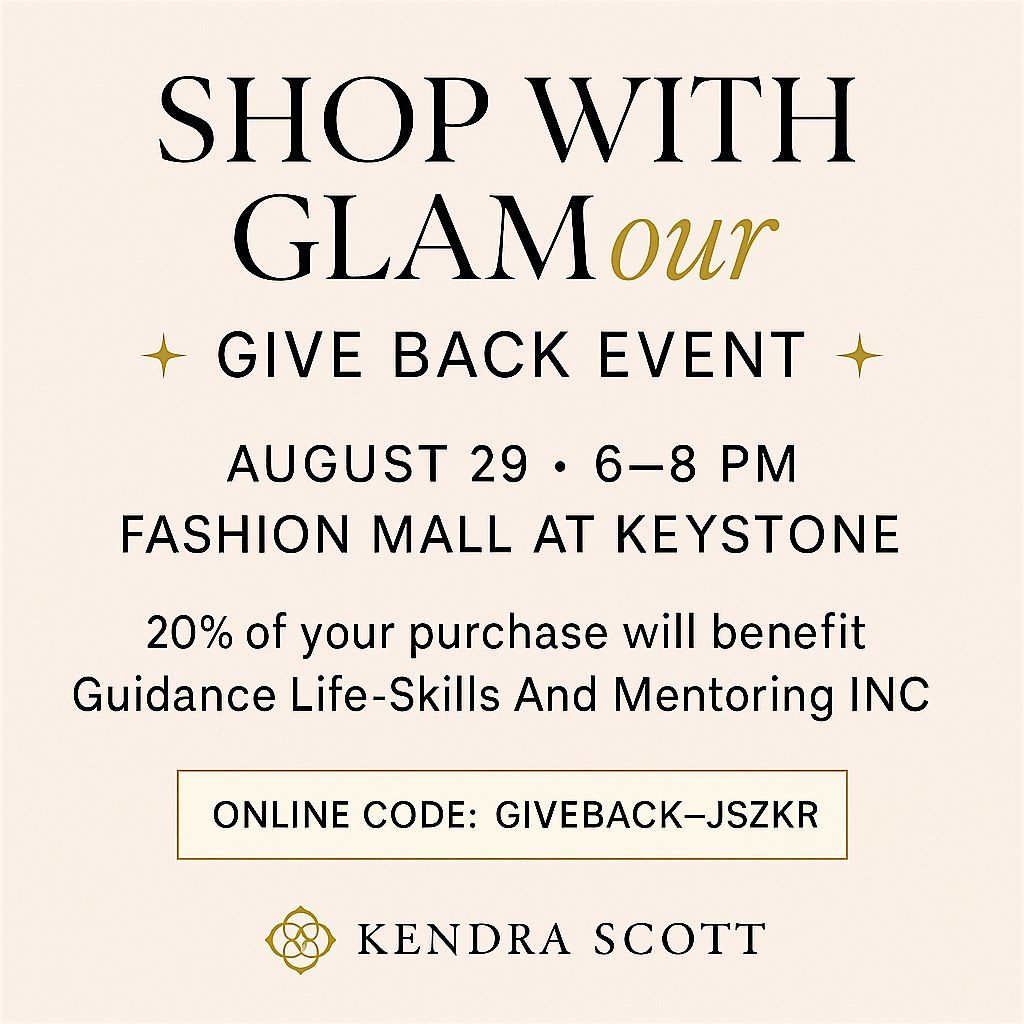 \u2728 Sip, Shop, & Support GLAM \u2013 at Kendra Scott \u2728