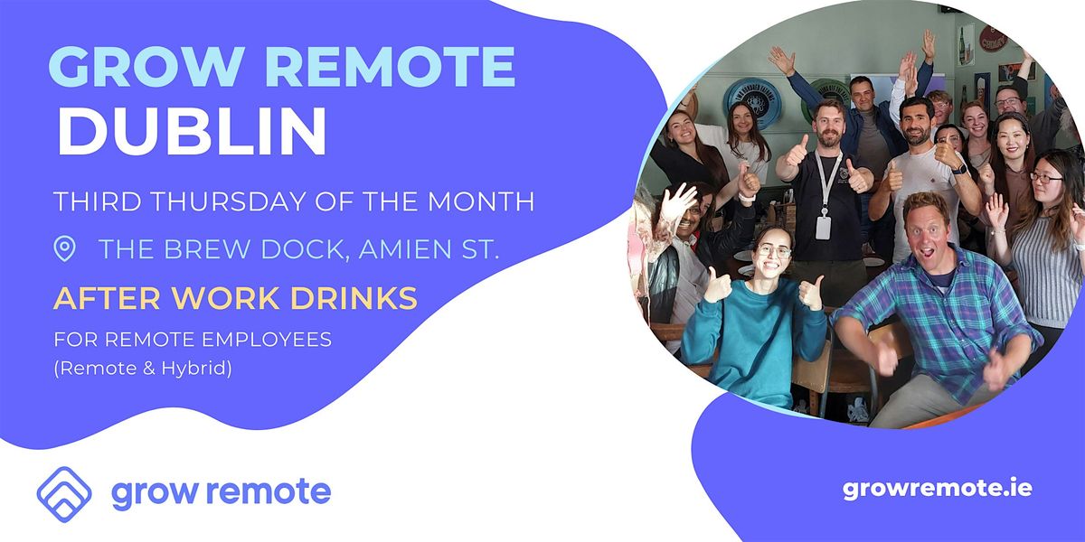 Friday Drinks  for Hybrid and Remote Workers in Dublin