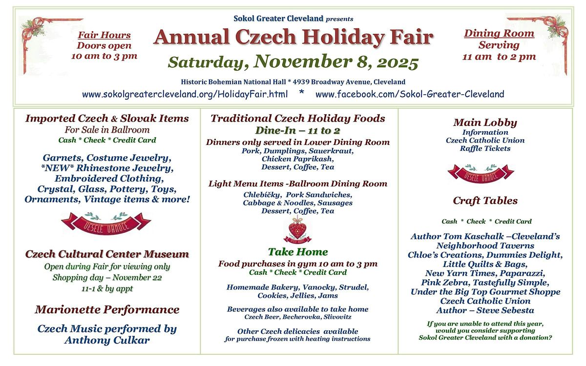Sokol Greater Cleveland Annual Holiday Fair