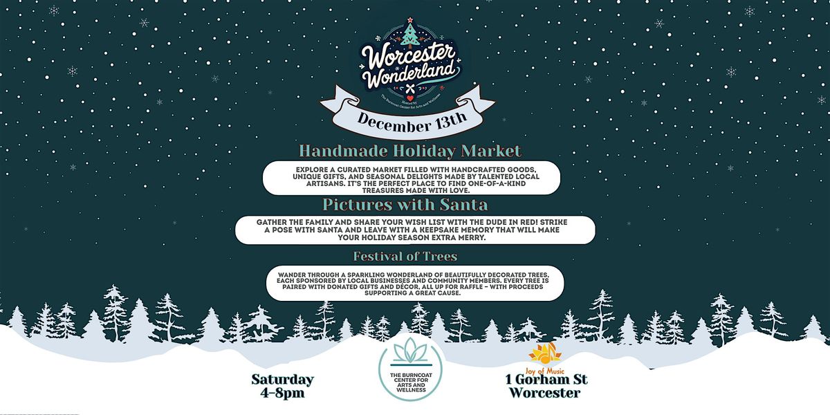 Worcester Wonderland-Handmade market, festival of trees, & pics with Santa