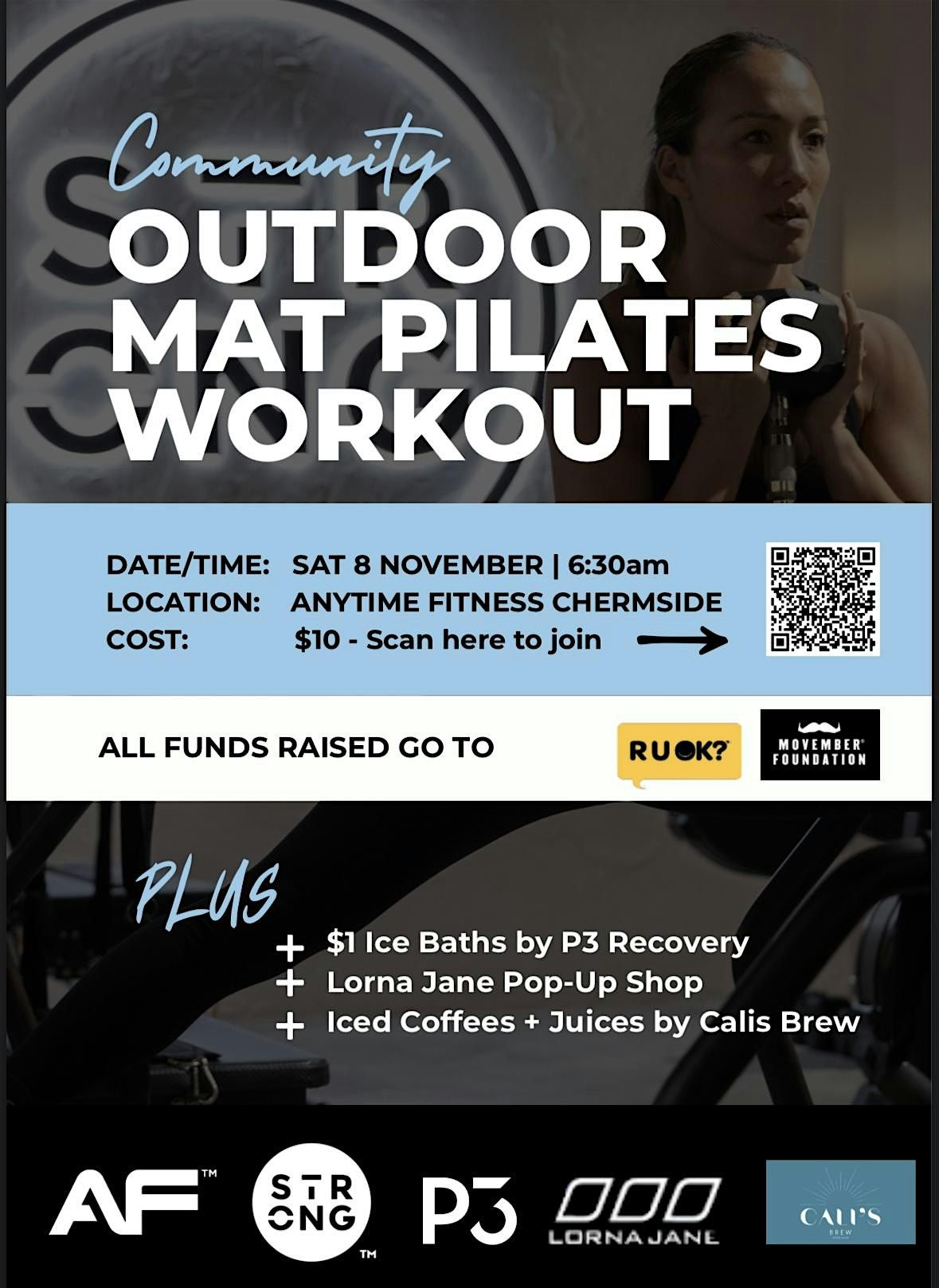 Strong x AF Outdoor Mat Pilates Event